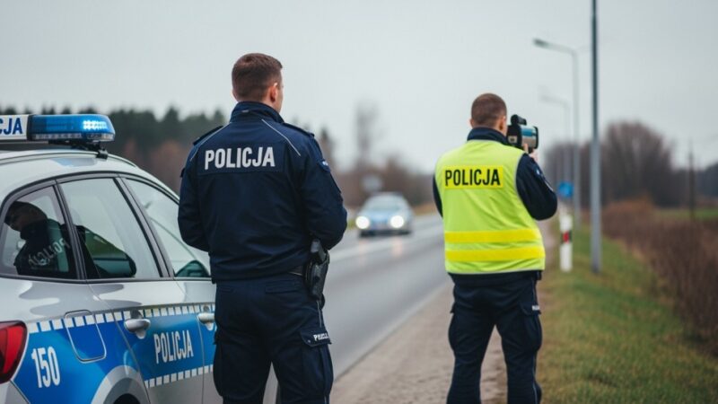 Działania Policji „Prędkość” w Policach: Kontrole ujawniają setki przekroczeń prędkości