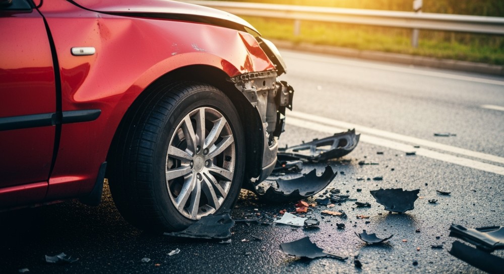 Wypadek w Dobrej: Kierowcy, zachowajcie ostrożność na śliskich drogach!