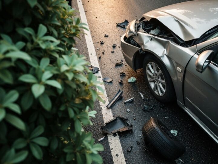 Kierowca poszukiwany do odbycia 6-miesięcznej kary zatrzymany po kolizji drogowej