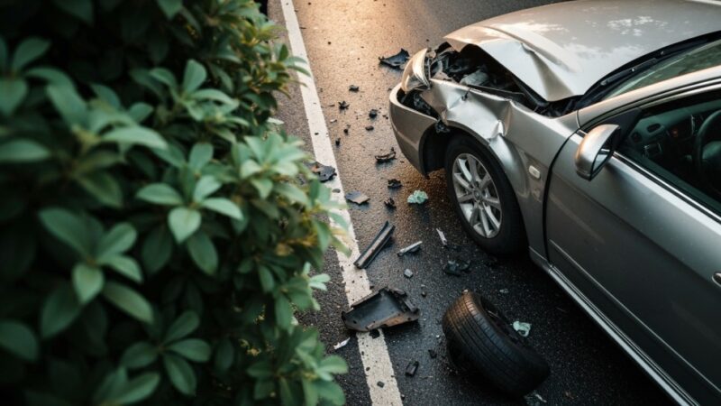 Kierowca poszukiwany do odbycia 6-miesięcznej kary zatrzymany po kolizji drogowej