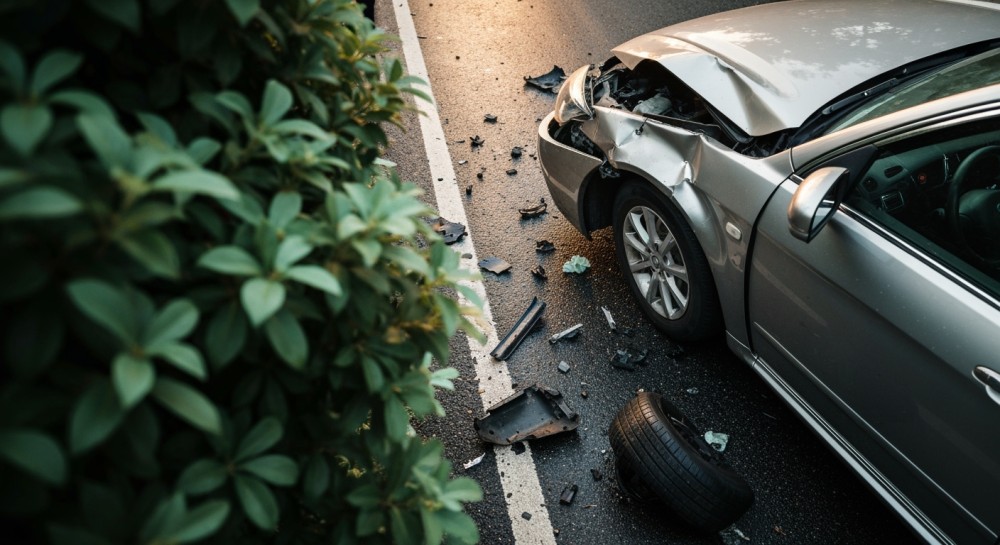 Kierowca poszukiwany do odbycia 6-miesięcznej kary zatrzymany po kolizji drogowej