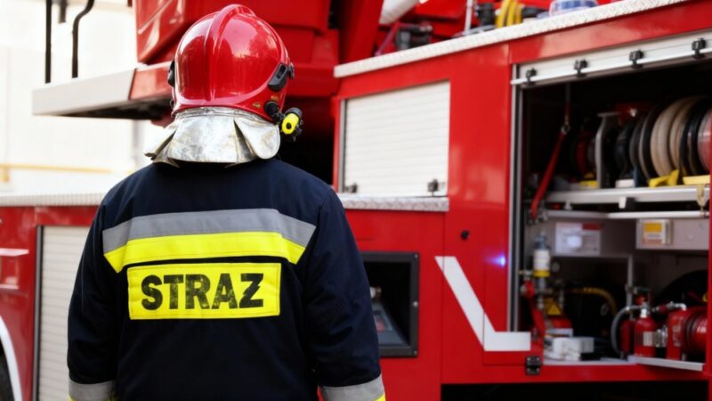 Przedszkolaki odkrywają świat strażaków w remizie OSP