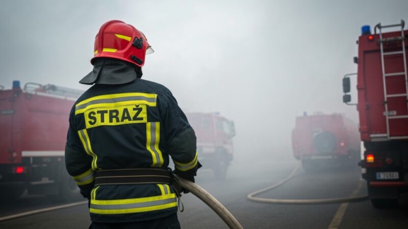 Pożar garażu w Rzędzinach opanowany dzięki sprawnej akcji strażaków!