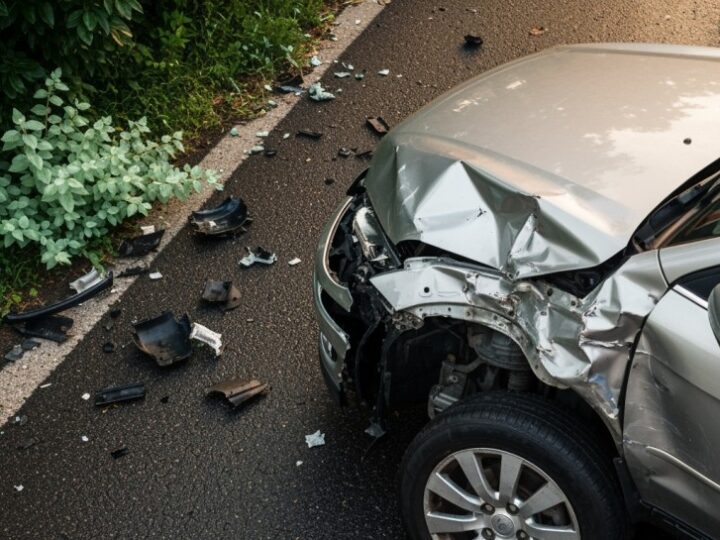 Wypadek w Policach: cztery osoby ranne po zderzeniu dwóch aut osobowych