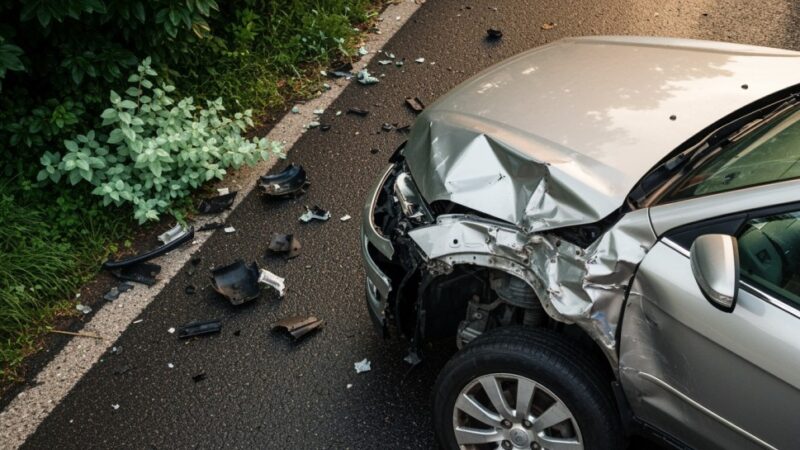 Wypadek w Policach: cztery osoby ranne po zderzeniu dwóch aut osobowych