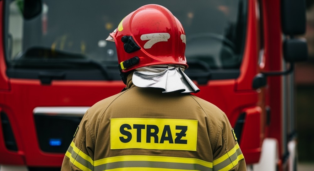 Strażacy w Dobrej uczą dzieci o bezpieczeństwie i swojej pracy