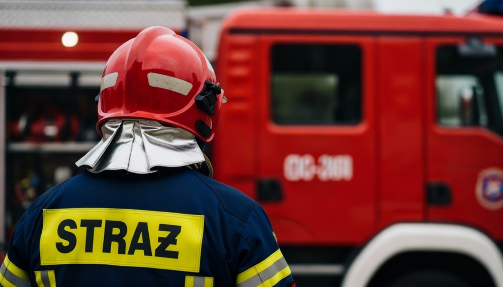 Zagrażające drzewo usunięte przez strażaków w Grzepnicy